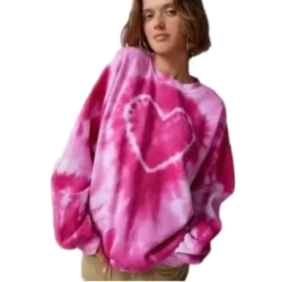 NWOT Tye Dye Heart Hoodie - Picture 1 of 2